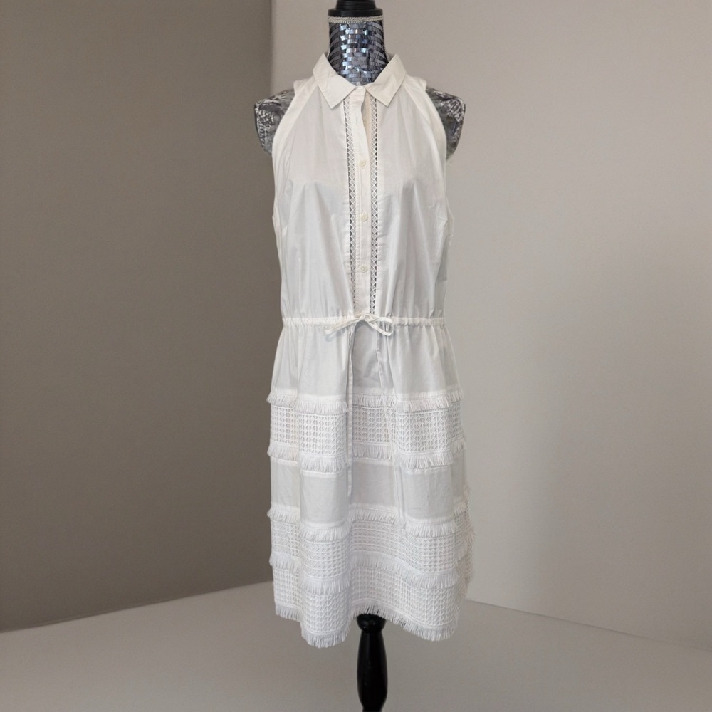 Banana Republic White Halter Mini Dress - Picture 2 of 13